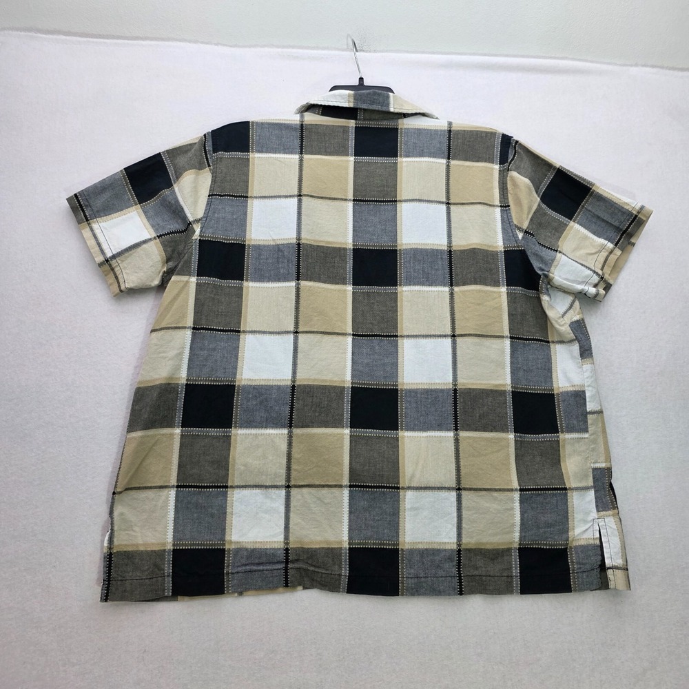 Lemon Grass Studio Tank And Button Up Top Womens 1X Black Tan Plaid - Picture 5 of 12